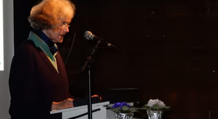 Hildegund Kingreen erklärt das Konzept Gemeinschaftsstiftung BürgerEnergie in Kooperation mit der GLS Treuhand.