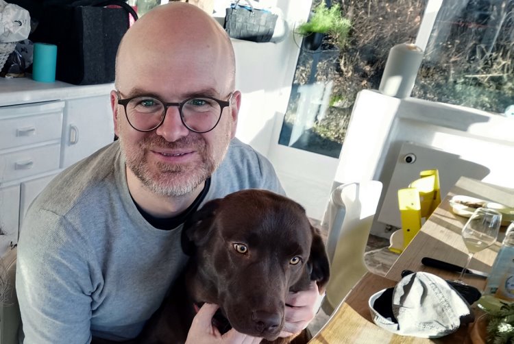 600. Mitglied der BEG-58: Kevin Read mit seiner Hündin Emma