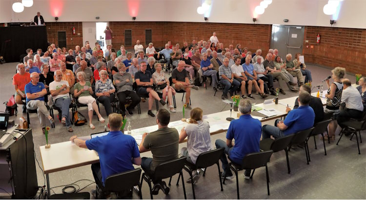 Generalversammlung 2023 der Bürgerenergiegenossenschaft BEG-58 im Stadtsall in Wetter