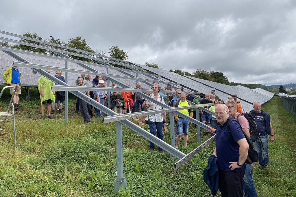 PV Freiflächenanlage in Letmathe - BEG-58 Aktiventreff - Ständerwerk