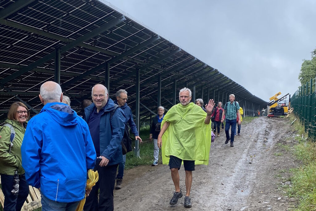 PV Freiflächenanlage in Letmathe - Aufständerung von unten