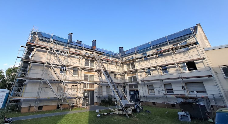 Erste PV-Anlage der BEG-58 auf einem Nord-Dach