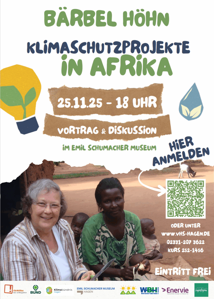 Plakat Bärbel Höhn: Klimaschutzprojekte in Afrika